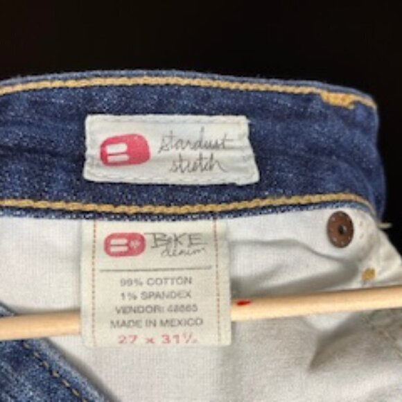 Women's BKE Demin, vintage Stardust Stretch flare jeans. Size 27 x 31 1/2 - Picture 11 of 13
